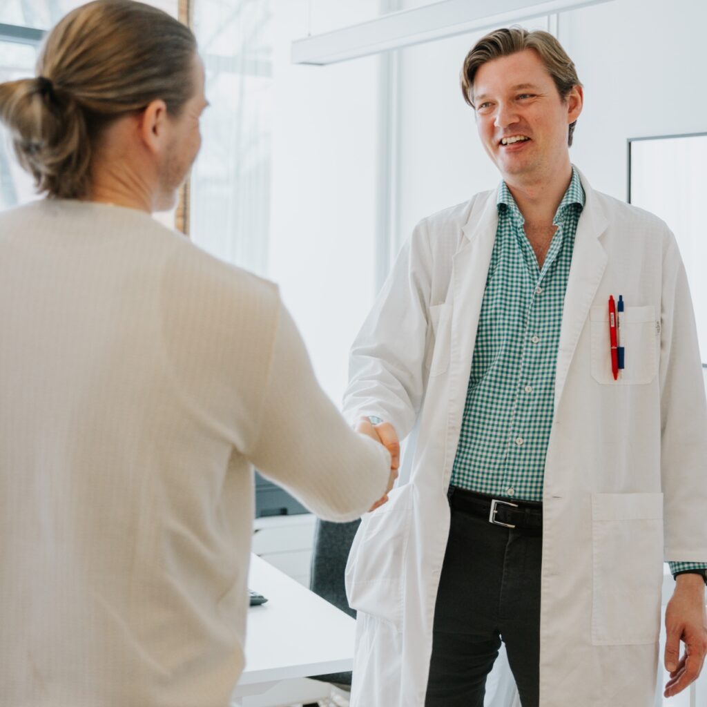 Företagshälsovård-möte Doktor mötet patient