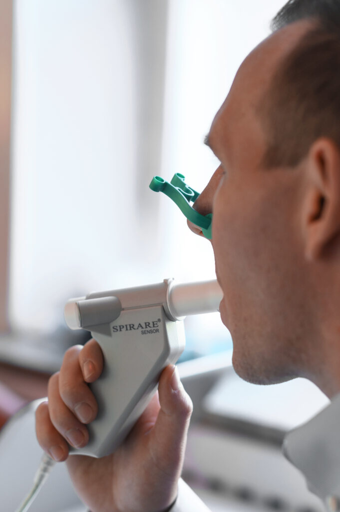 Patient i astmaundersökning Patient i astmaundersökning